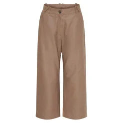 3/4 SKINDBUKSER M/BREDE BEN | TAUPE