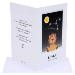 A6 DOBBELTKORT M/STJERNETEGN | LØVEN