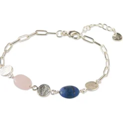 AESTHETIC LAPIS LAZULI ROSE QUARTZ BRACELET