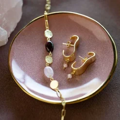 AESTHETIC ROSE QUARTZ GARNET BRACELET