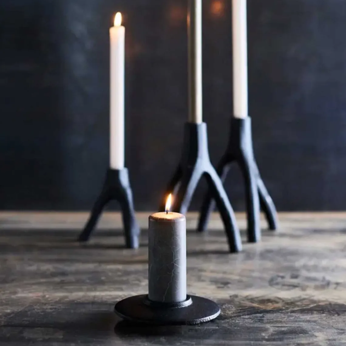 AION FYRFADSSTAGER - SÆT M/2 | SORT