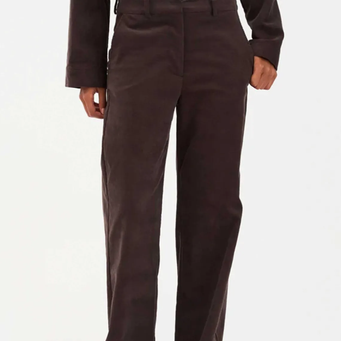 ALICE WIDE CORD PANTS | EXPRESSO BROWN