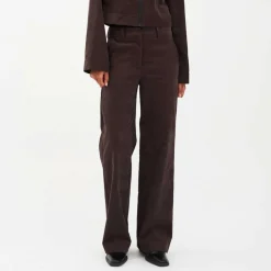 ALICE WIDE CORD PANTS | EXPRESSO BROWN
