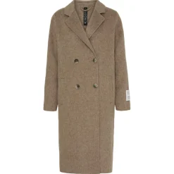 ALPACA COAT | LIGHT BROWN MELANGE