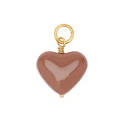 AMORE HEART PENDANT | FG/CARAMEL