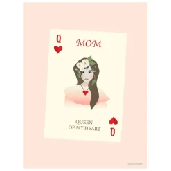 ANLEDNINGSKORT A6 | MOM QUEEN OF MY HEART