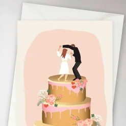 ANLEDNINGSKORT A6 | WEDDING CAKE