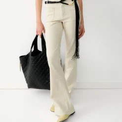 ANN CHARLOTTE JEANS UNDONE | ECRU