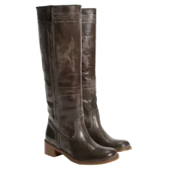 ANN WESTERN STITCHINGS STØVLER | DARK BROWN