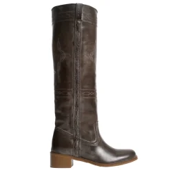 ANN WESTERN STITCHINGS STØVLER | DARK BROWN