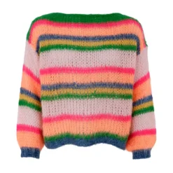 ANNA MULTI STRIPED JUMPER | ORANGE MULTI