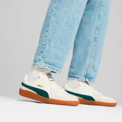 ARMY TRAINER SNEAKERS | WARM WHITE/DARK MYRTLE