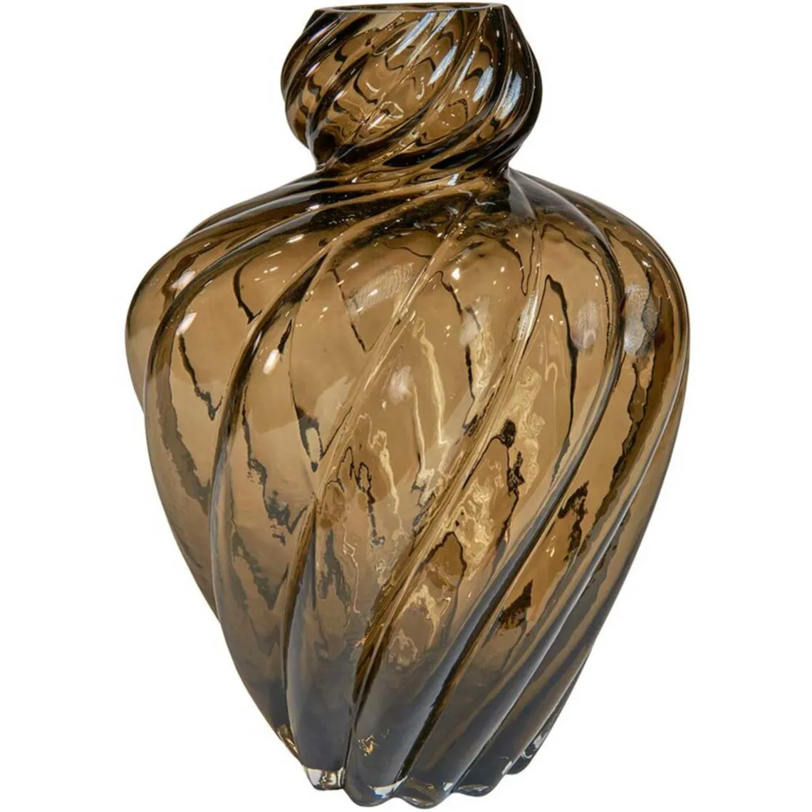 ART VASE I GLAS D21XH30 CM | BRUN