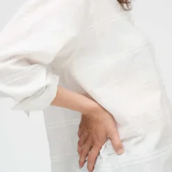 AVALON DOBBY CHECK SHIRT | OFF WHITE