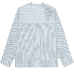 AYLA STRIPE SHIRT | LIGHT BLUE/ECRU/NAVY
