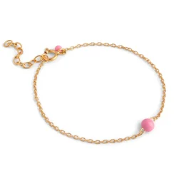 BALLOON ARMBÅND | FORGYLDT/PINK