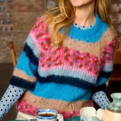 BCSOPHIE STRIPED JUMPER | BLUE MULTI