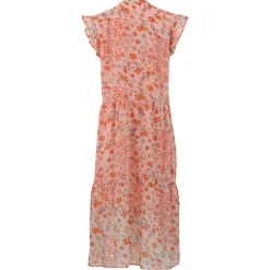 BEA LONG FLOWERPRINT DRESS | PINK FLOWER