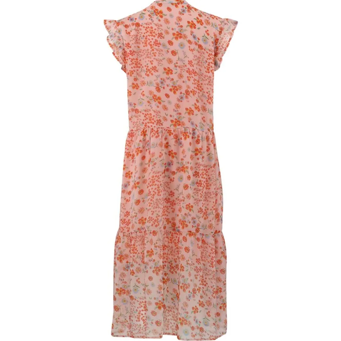 BEA LONG FLOWERPRINT DRESS | PINK FLOWER
