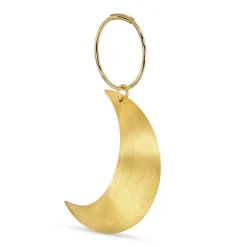 BIG HALF MOON ØRERING - 1 STK. | FORGYLDT