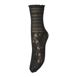 BLOOM LACE SOCK | BLACK