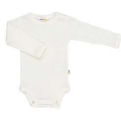 BODYSTOCKING M/LANGE ÆRMER I ULD & SILKE | HVID