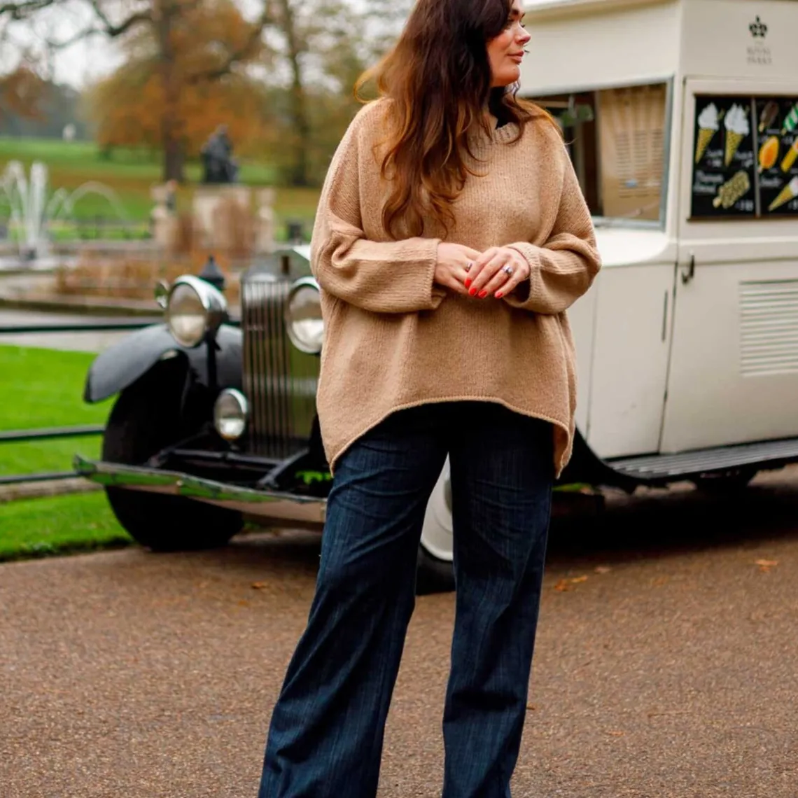 BOX BUKSER | SORT DENIM