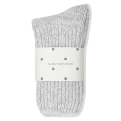 BOYFRIEND STRØMPER | LIGHT GREY MELANGE