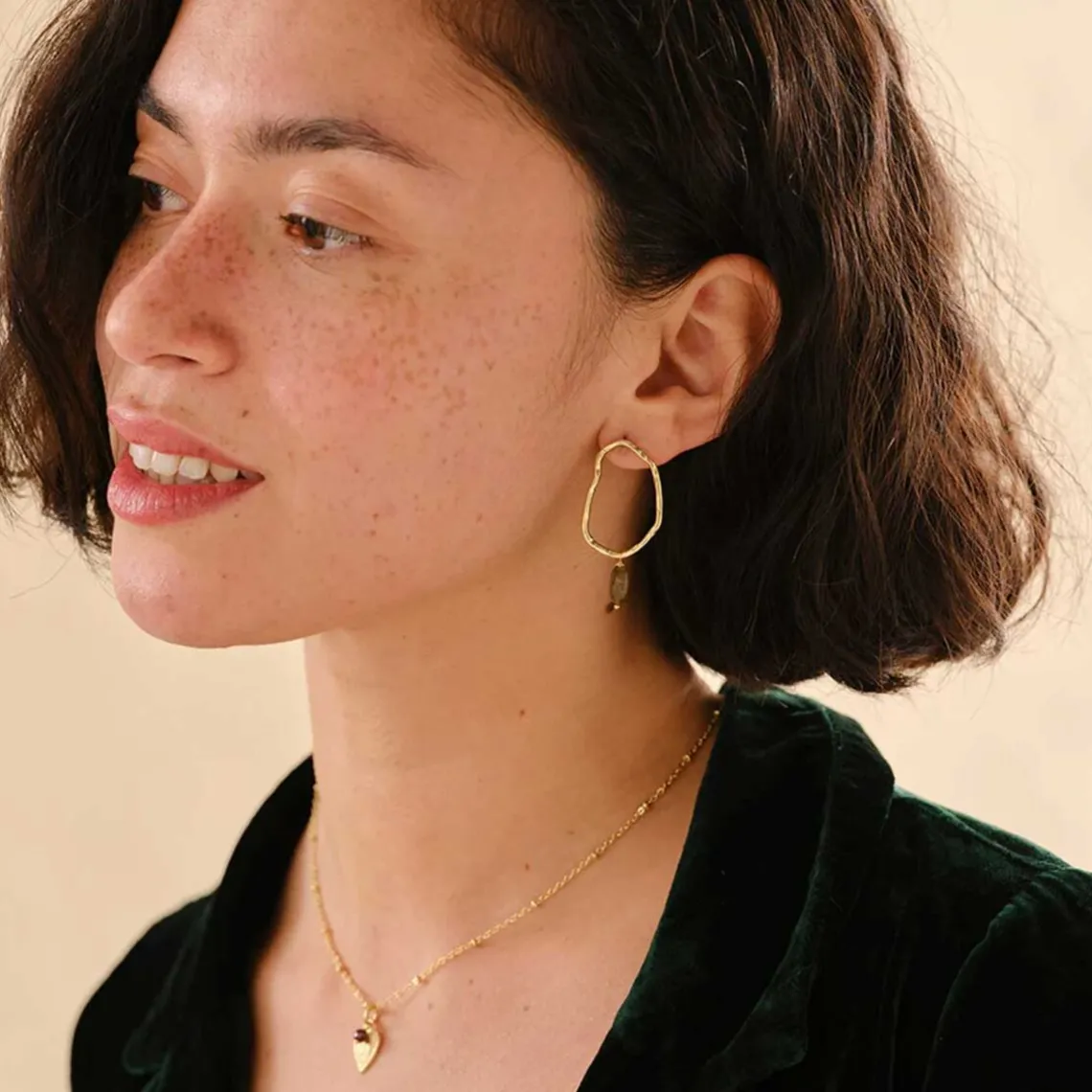 BRAVERY LABRADORITE EARRINGS