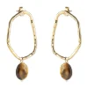 BRAVERY TIGER EYE EARRINGS