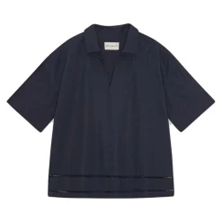 BRIGHTLY SHIRT POPLIN | MØRK NAVY