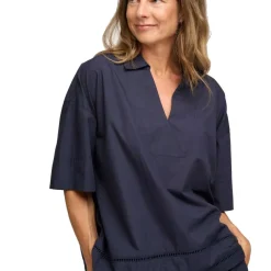 BRIGHTLY SHIRT POPLIN | MØRK NAVY