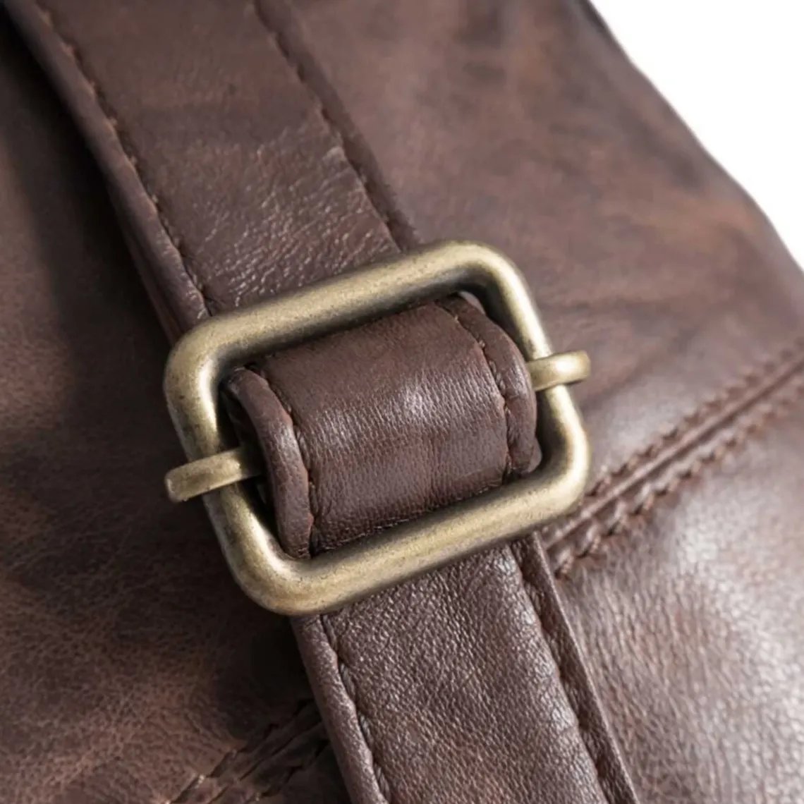 BUMBAG I VINTAGELOOK M/FRONTLOMME | WINTER BROWN