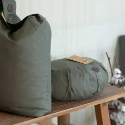 CALM CRESCENT MEDITATION CUSHION | DARK OLIVE