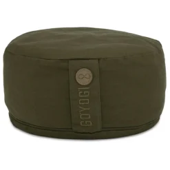 CALM ORGANIC COTTON ROUND MEDITATION CUSHION | DARK OLIVE