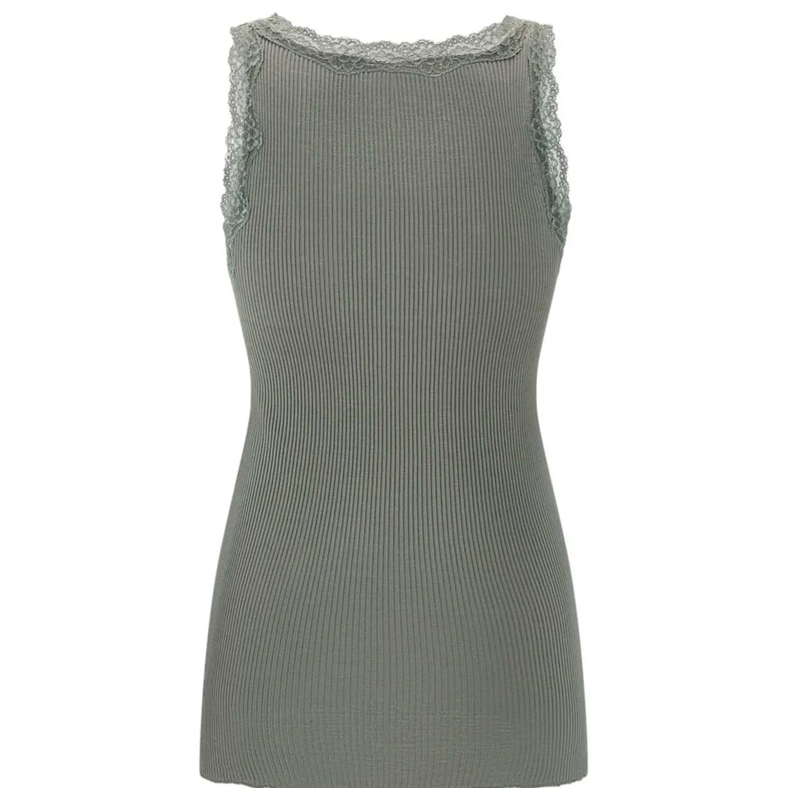 CAMISOLE W/LACE | ARMY