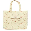 CANVAS TOTEBAG STOR - ROSES & SHELL