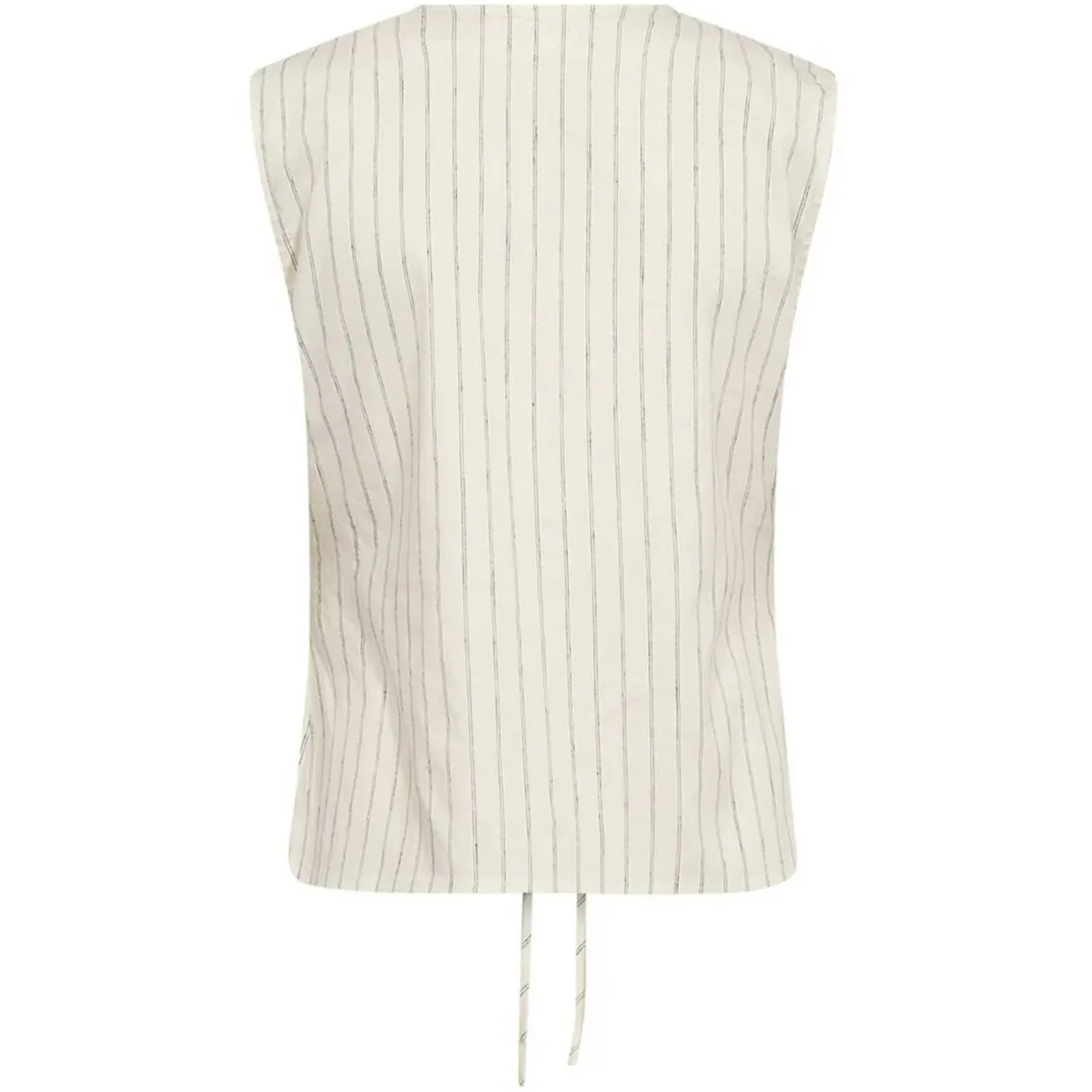 CARINA TIE VEST | ECRU