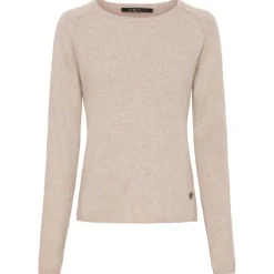 CASHMERE PULLOVER | OAT BEIGE MELANGE