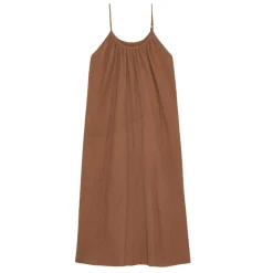 CAVE GAUZE DRESS | DARK TERRACOTTA