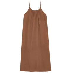 CAVE GAUZE DRESS | DARK TERRACOTTA