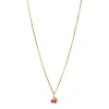 CHERRY NECKLACE FORGYLDT | RED