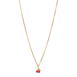 CHERRY NECKLACE FORGYLDT | RED
