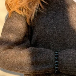 CHUNKY STRECH ARMBÅND | BLACK ONYX