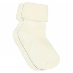 COTTON RIB BABYSTRØMPER | SNOW WHITE