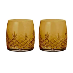 CRISPY AQUA GLAS - 2 STK H:7,7 CM | CITRINE