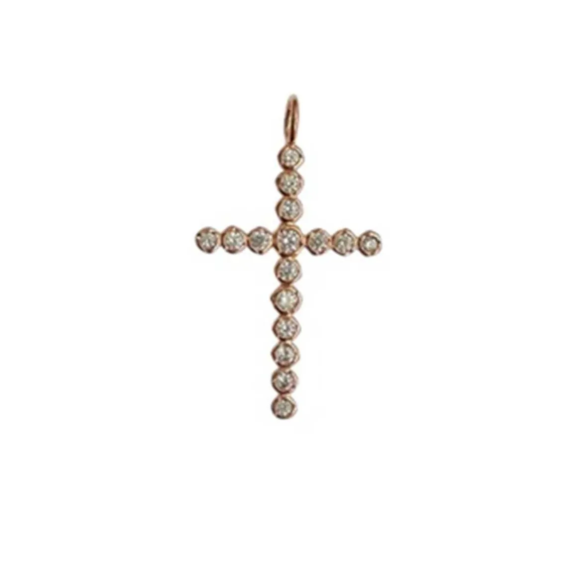 CROSS SMALL CRYSTAL PENDANT | FG/CLEAR