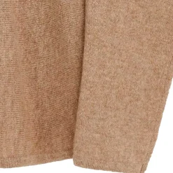 CURVED CASHMERE SWEATER | MINK