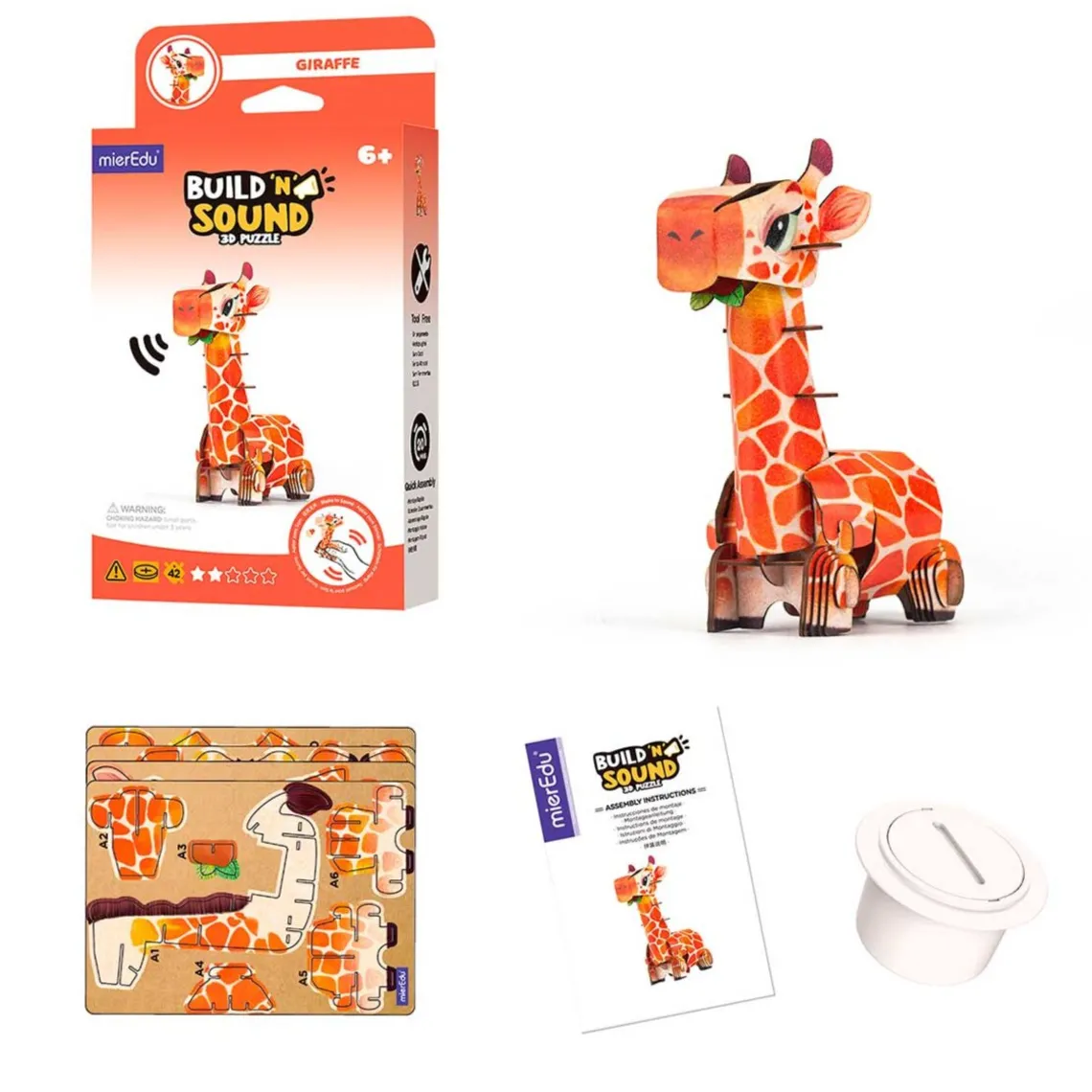 3D PUSLESPIL MED LYD | GIRAF