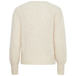 DAREL STRIK M/V-HALS | OATMEAL MELANGE